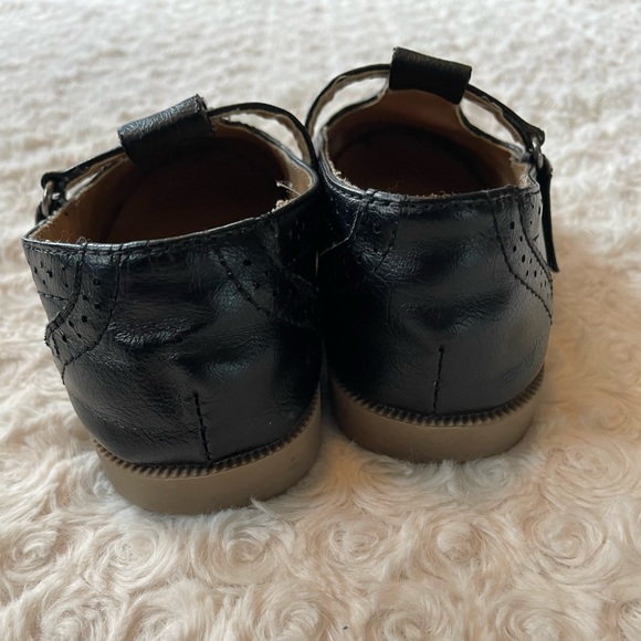 Classic vintage style Mary Jane black leather shoes - Picture 4 of 8